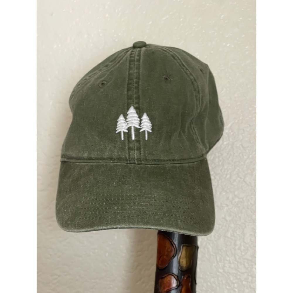 Richardson 324 Olive Green Pine Tree Embroidered Dad Hat Adjustable Strapback